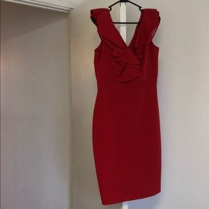 Red cocktail dress